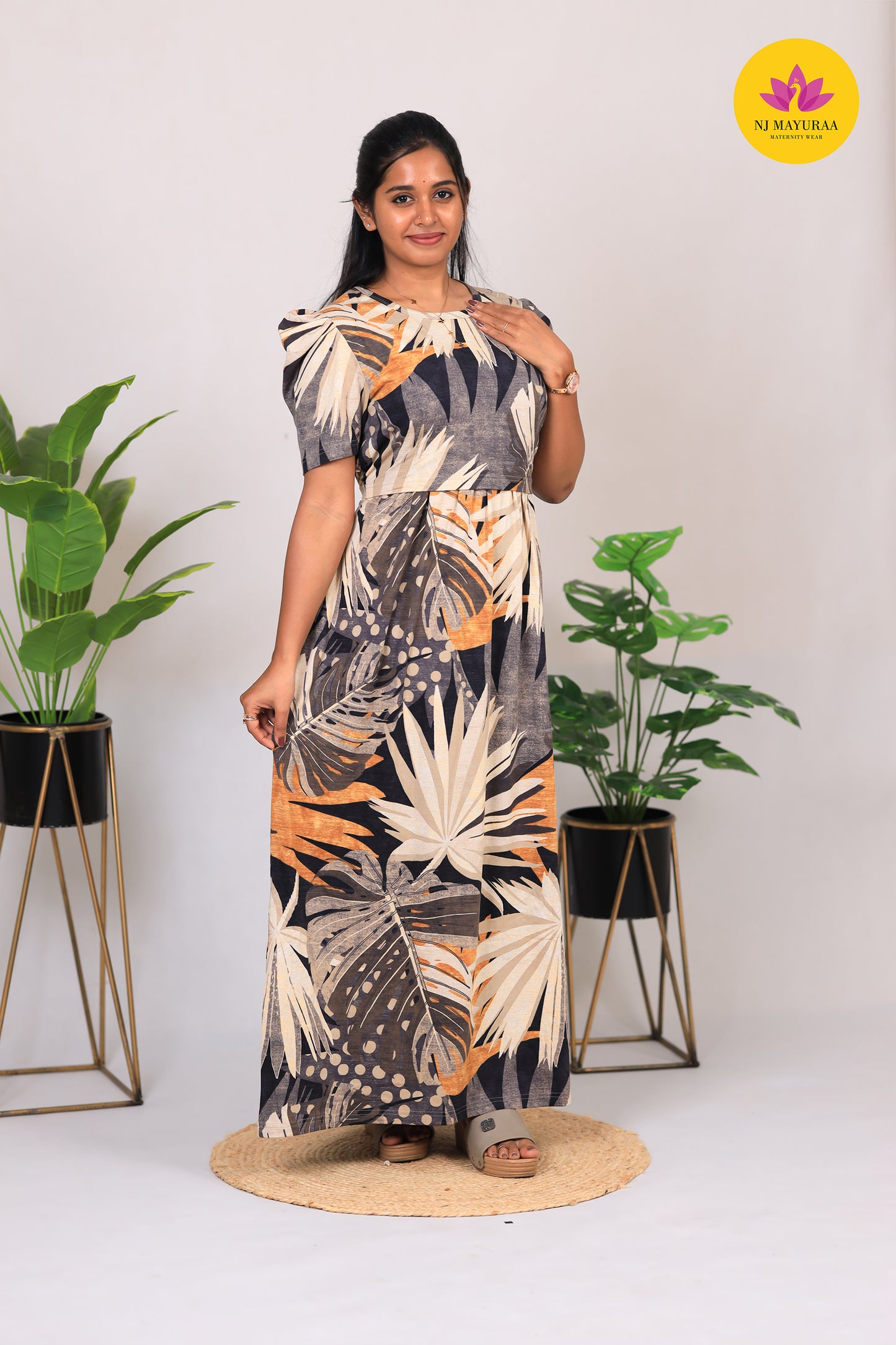 AMBAL 1 - ZIPLESS FEEDING MATERNITY WEAR FULL LENGTH 50 INCH