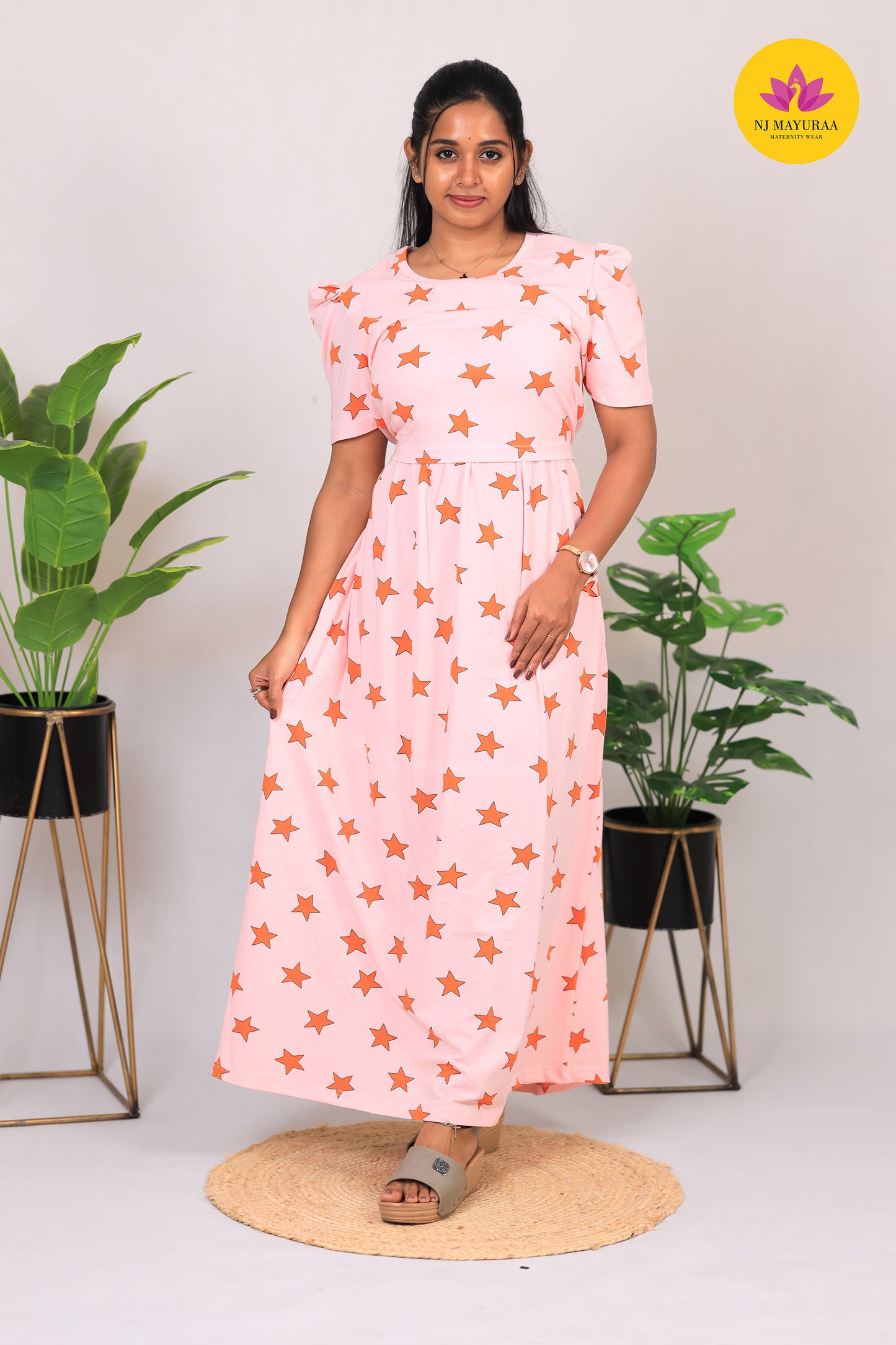 AMBAL 3 - ZIPLESS FEEDING MATERNITY WEAR FULL LENGTH 50 INCH