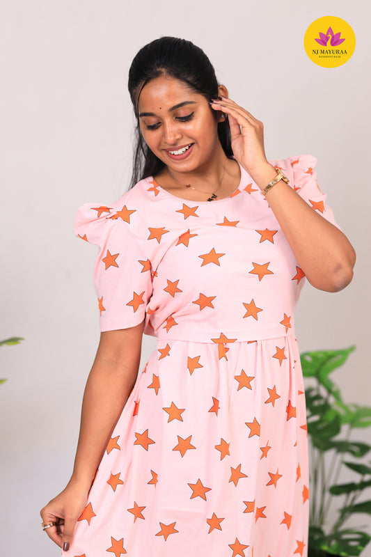 AMBAL 3 - ZIPLESS FEEDING MATERNITY WEAR FULL LENGTH 50 INCH