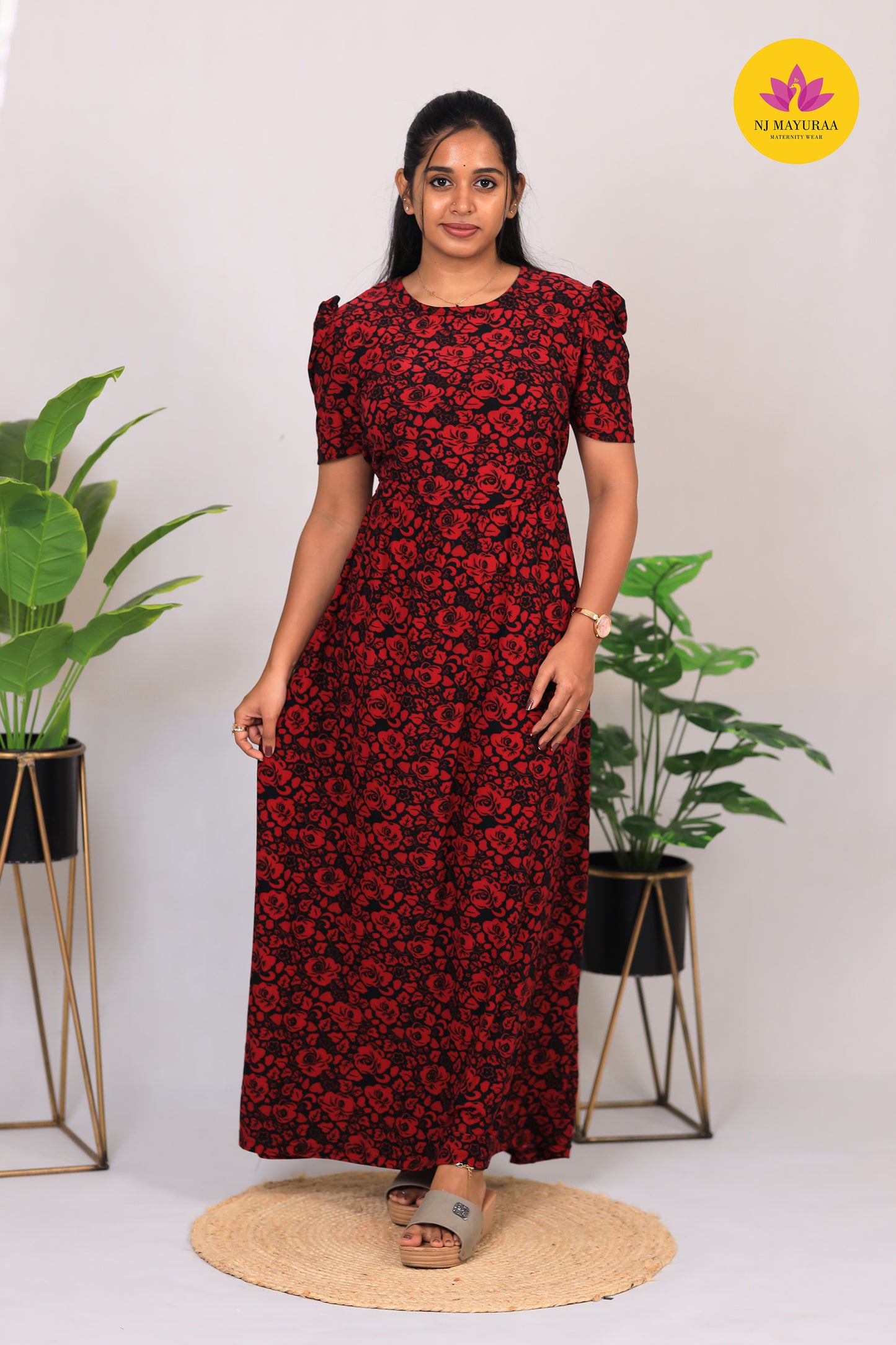 AMBAL 5 - ZIPLESS FEEDING MATERNITY WEAR FULL ( Polycotton)