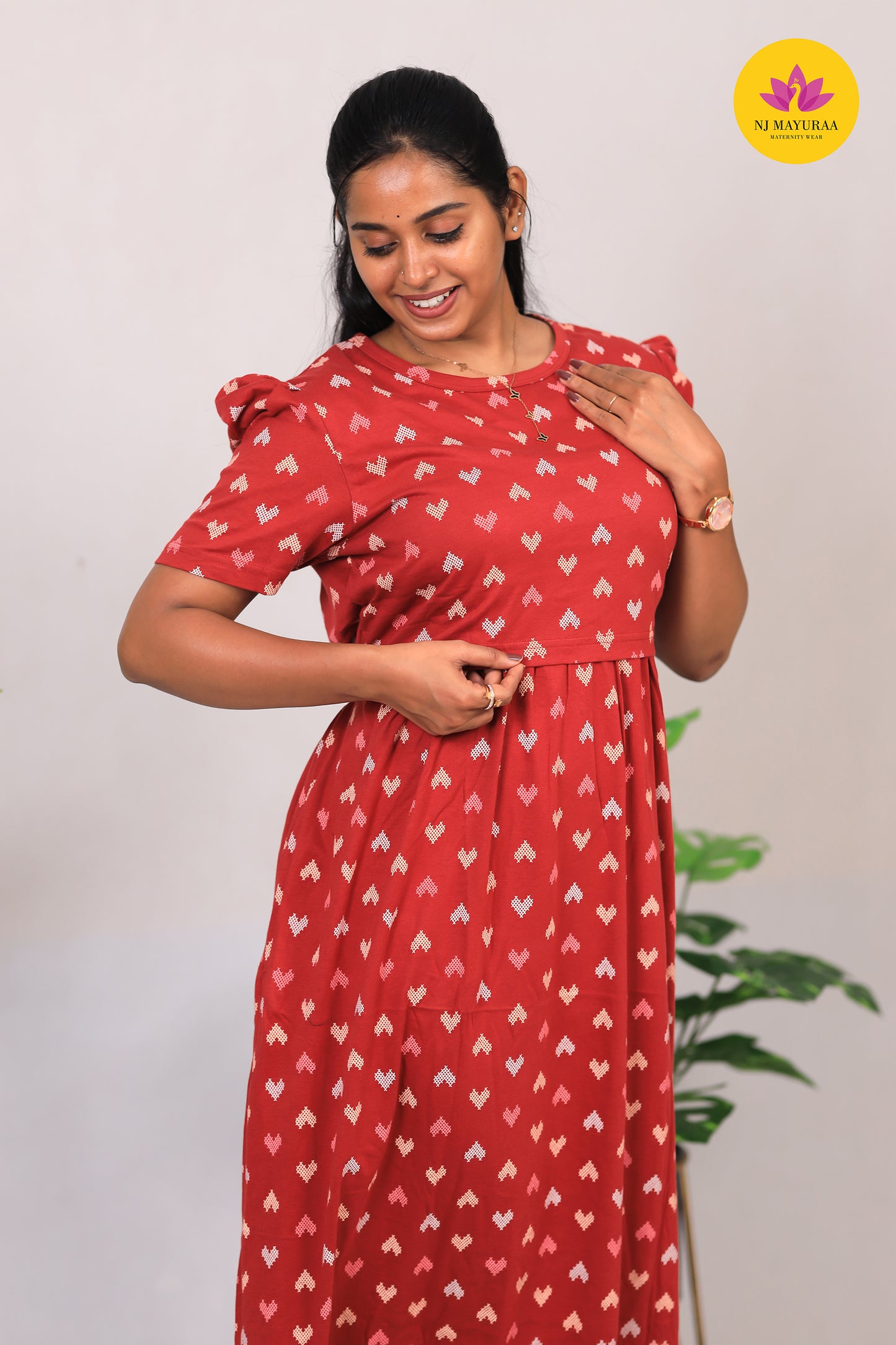 AMBAL 6 - ZIPLESS FEEDING MATERNITY WEAR ( Cotton)