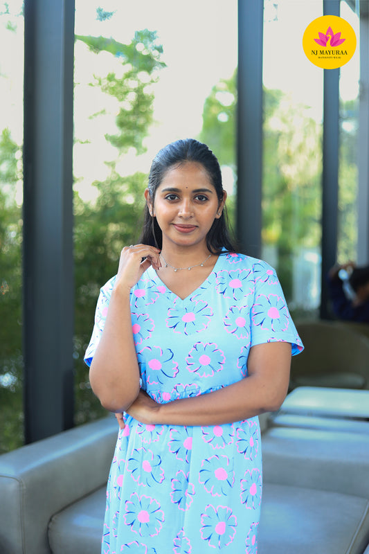 AMBAAL 5 - NON FEEDING MATERNITY WEAR FULL LENGTH 50 INCH