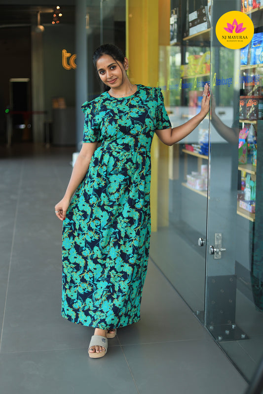 AMBAAL 16 - ZIPLESS FEEDING MATERNITY WEAR FULL LENGTH 50 INCH