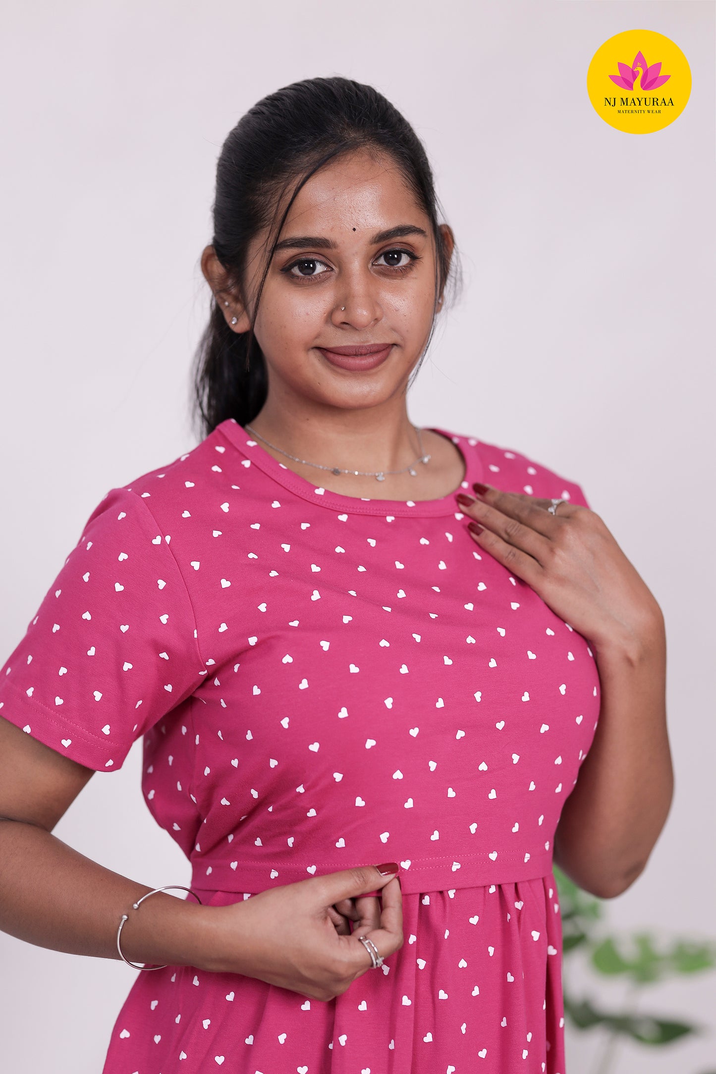 AMBAAL 30 - ZIPLESS FEEDING MATERNITY WEAR MIDI LENGTH 47 INCHES