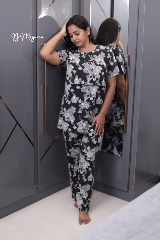 KUVERA 25-FEEDING PANT SET ADJUSTABLE ROPE POCKET