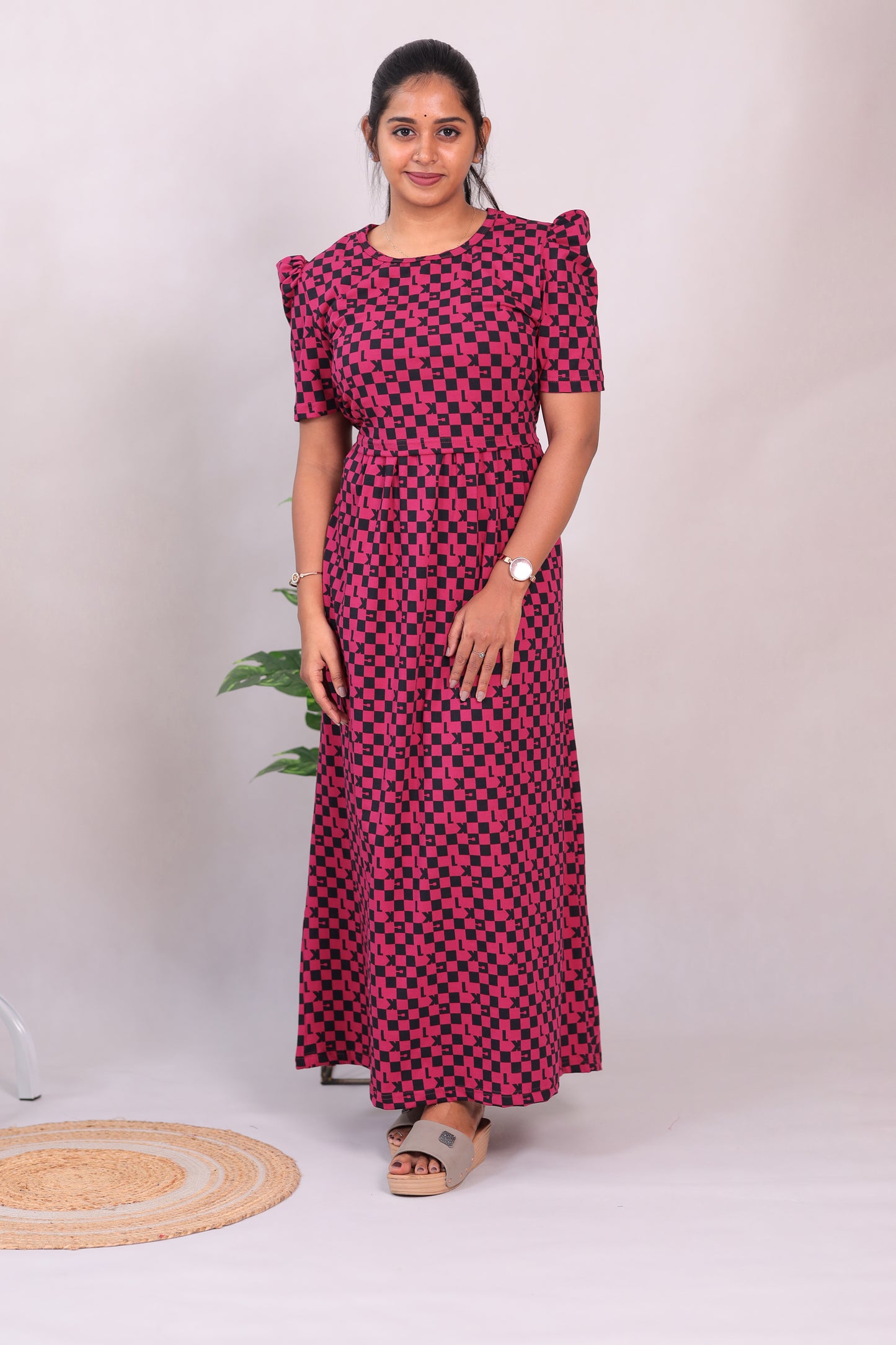 SRIDHA 16 -ZIPLESS MATERNITY WEAR PUFF SLEEVE/ FULL LENGTH