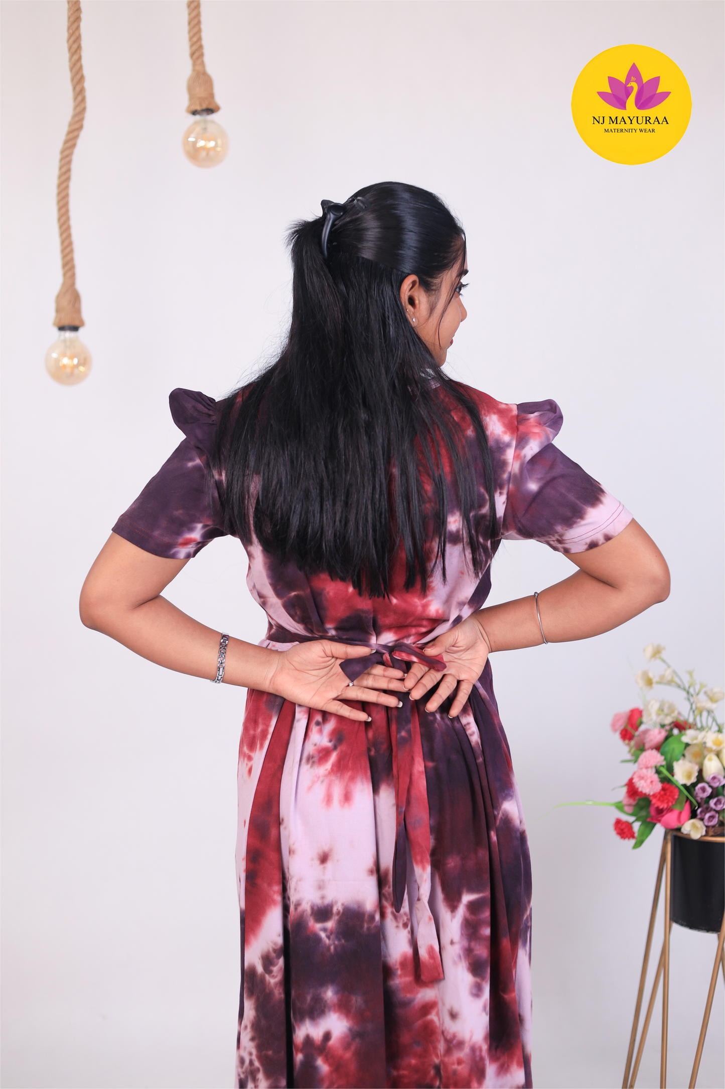 NARAYANI 1 -ZIPLESS MATERNITY WEAR PUFF SLEEVE