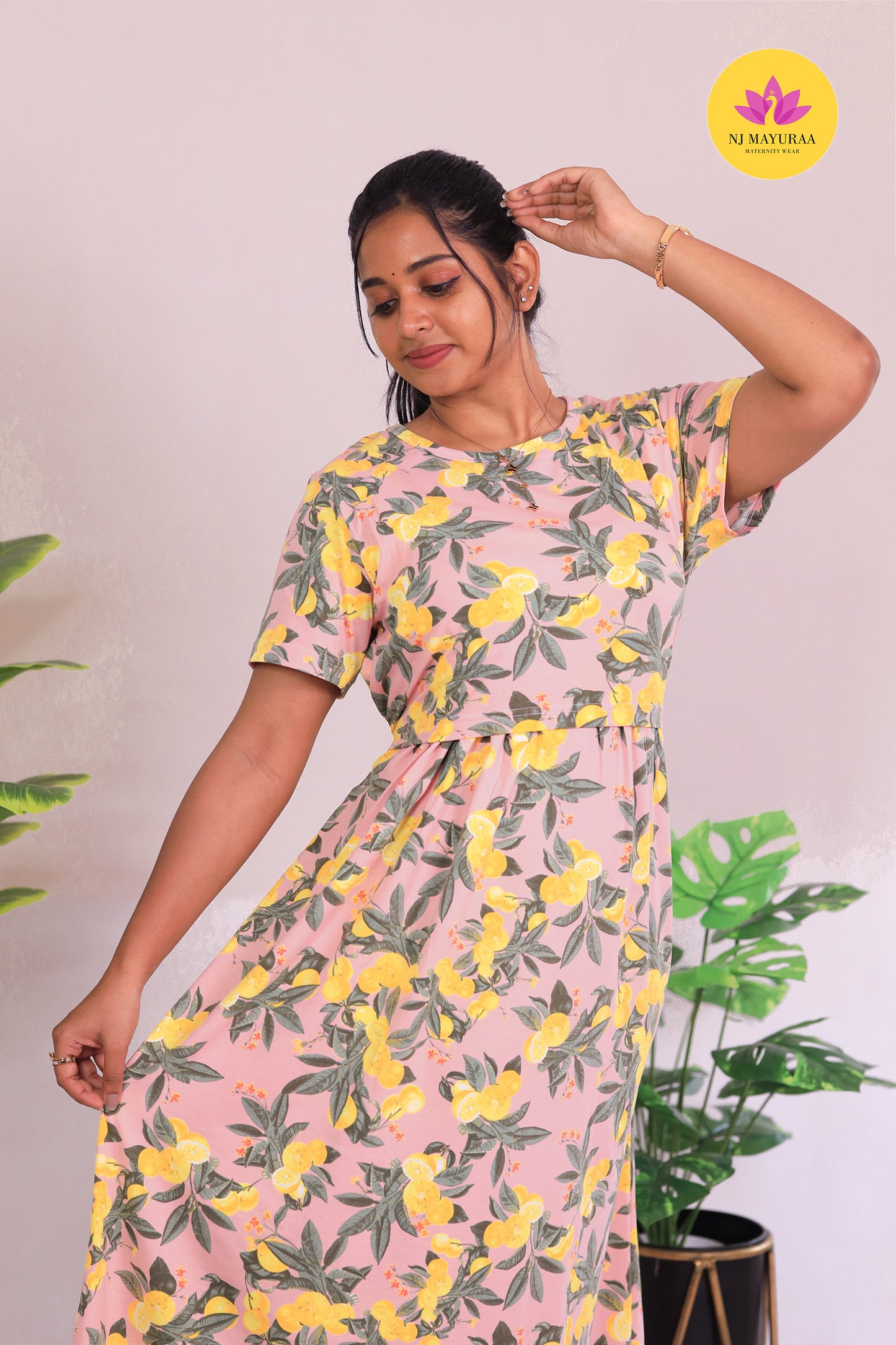 JAYAM 1 - ZIPLESS FEEDING MATERNITY WEAR SHORT LENGTH 47 INCH