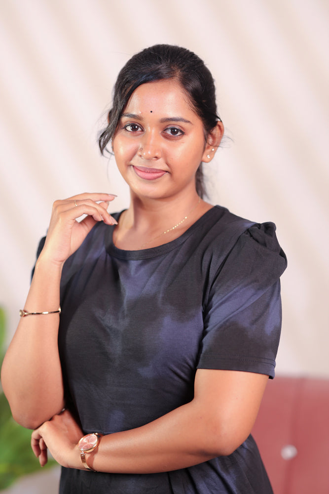 BHADRA15 - ZIPLESS FEEDING MATERNITY WEAR PUFF SLEEVE