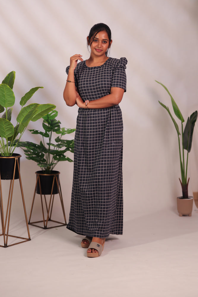 BHADRA26 - ZIPLESS FEEDING MATERNITY WEAR PUFF SLEEVE