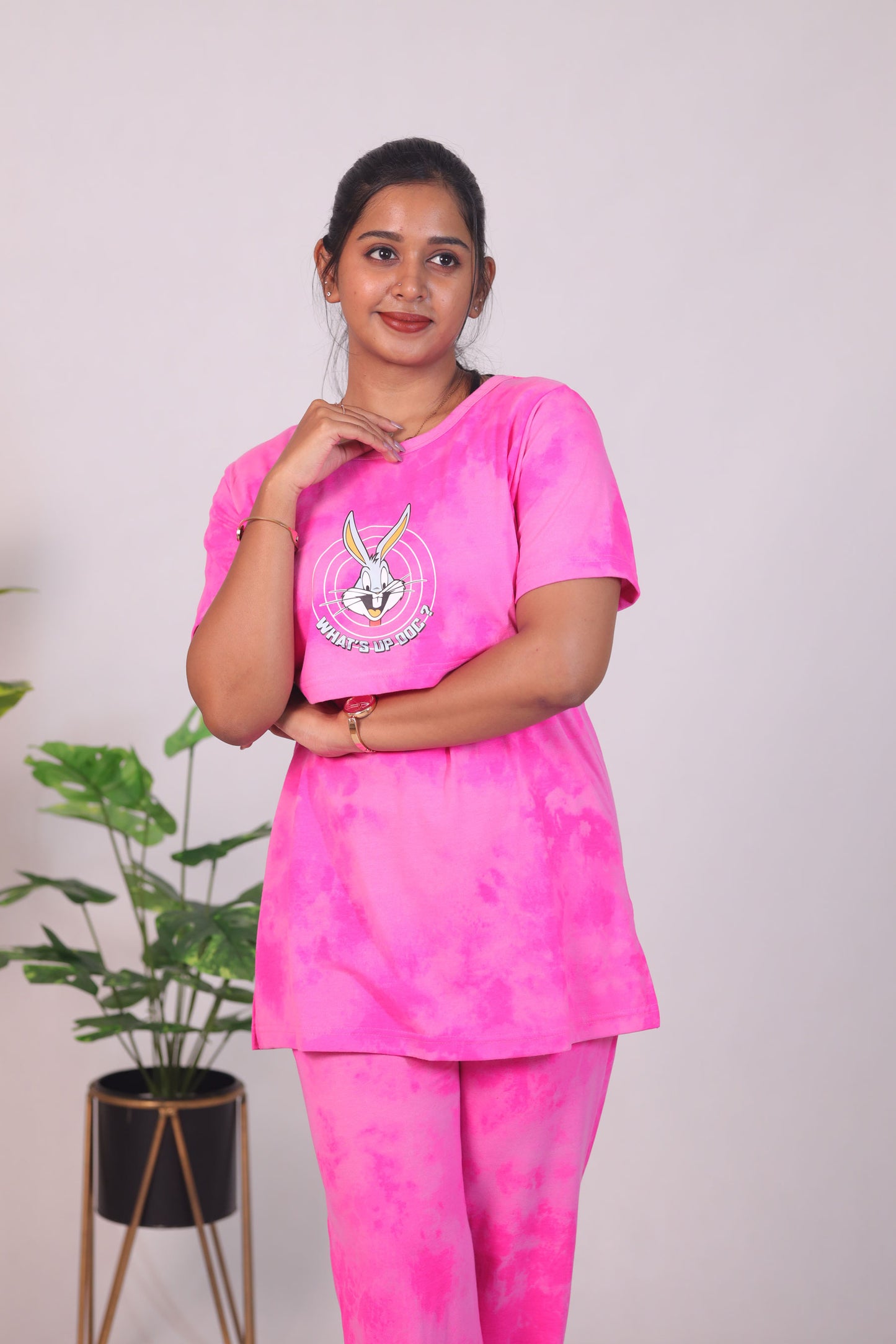PINK DYE AND DIE- ZIPLESS FEEDING PANT SET