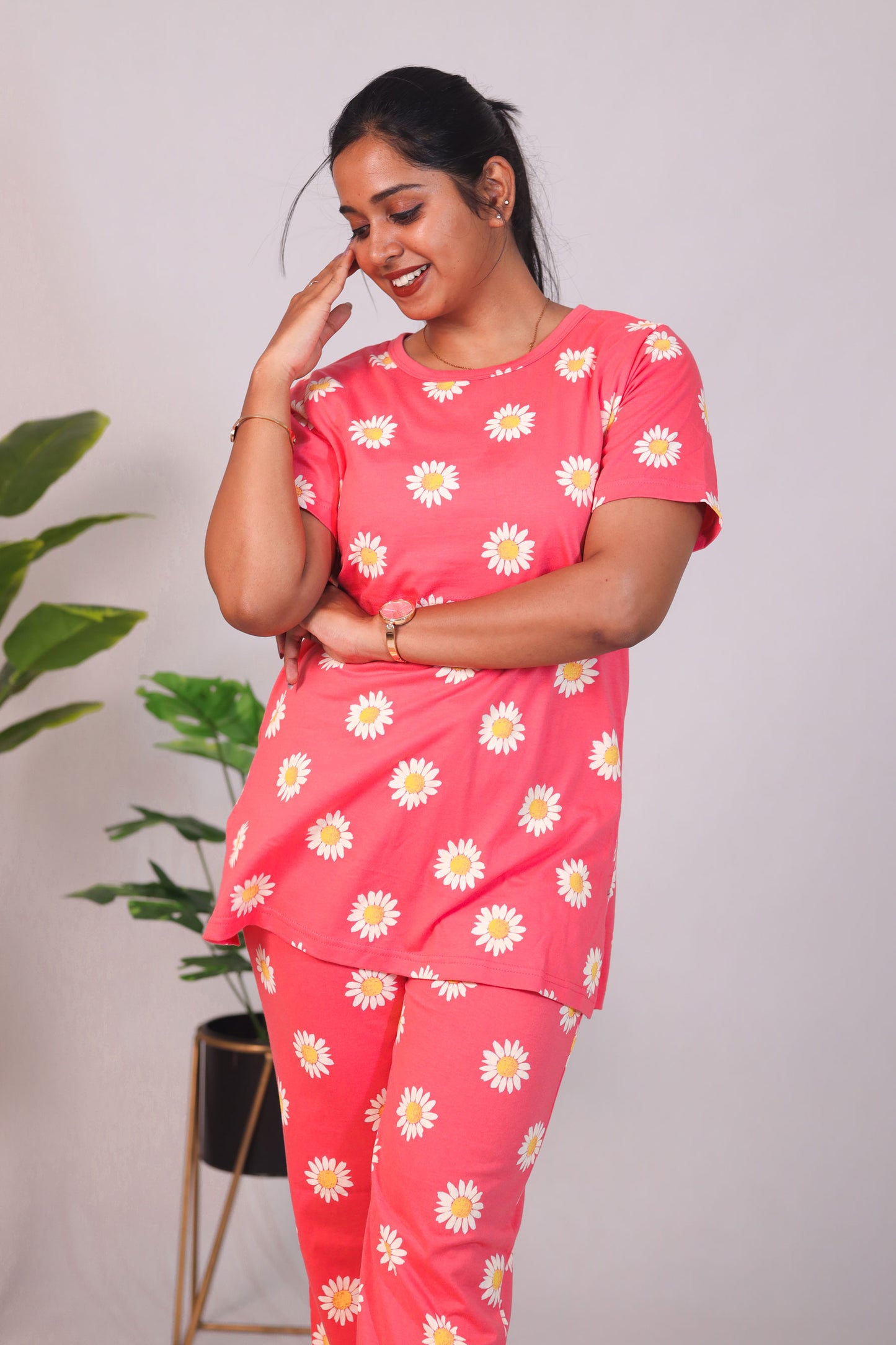 ORANGE FLOWER- ZIPLESS FEEDING PANT SET