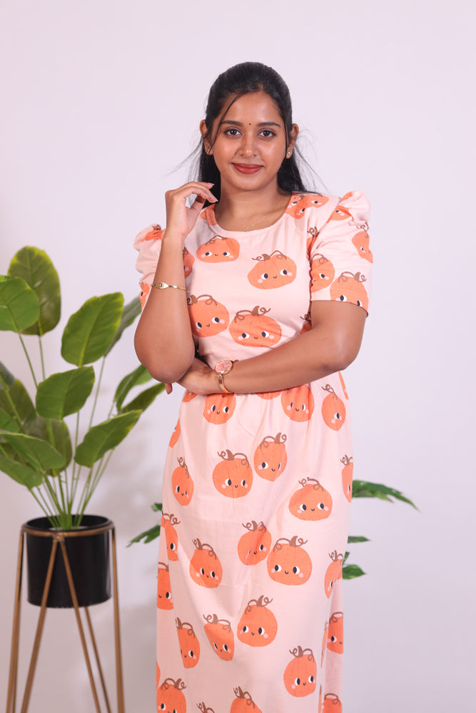 BHADRA2 - ZIPLESS FEEDING MATERNITY WEAR PUFF SLEEVE