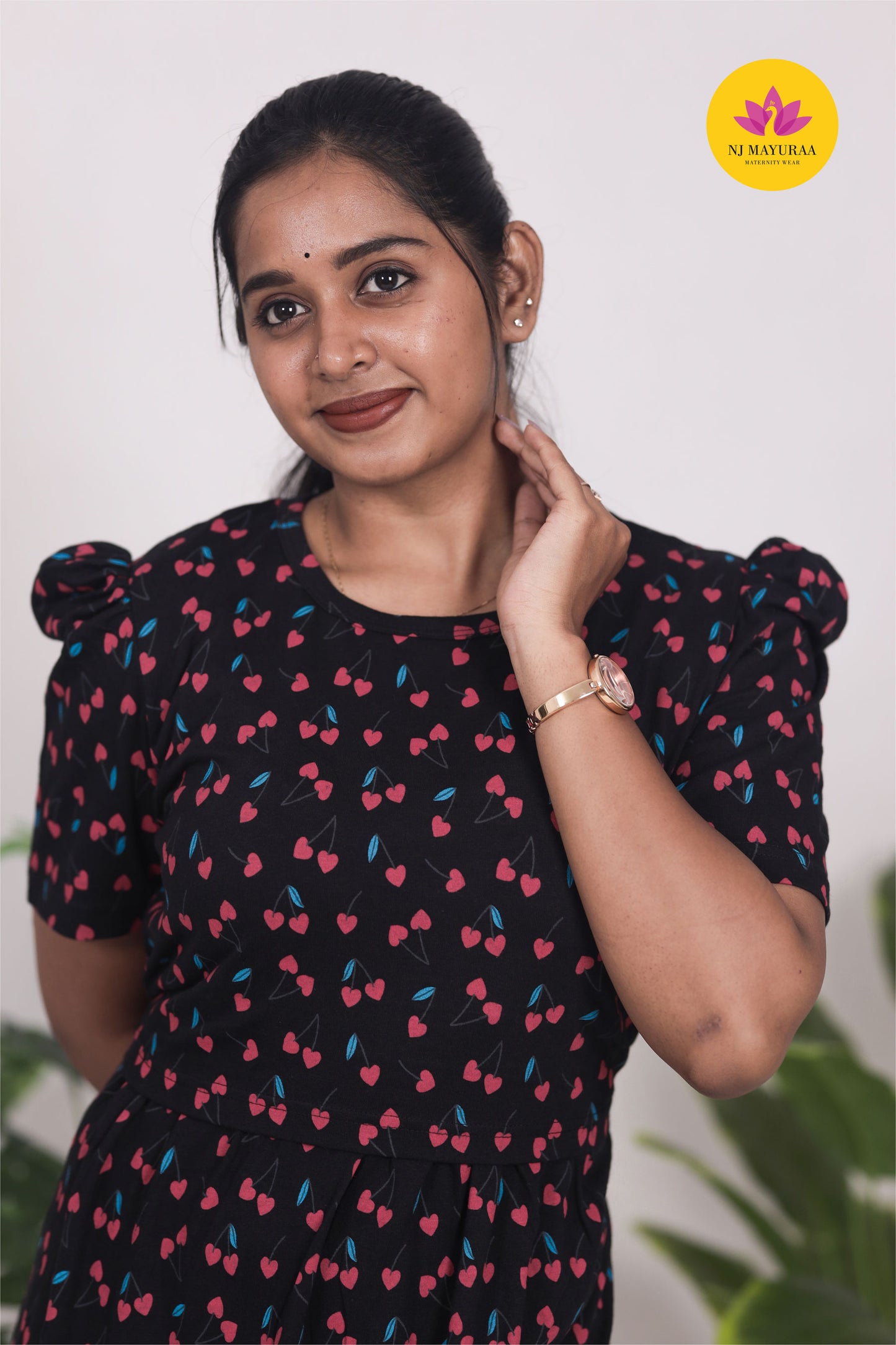 RATNESH 15 - ZIPLESS FEEDING MATERNITY WEAR PUFF SLEEVE