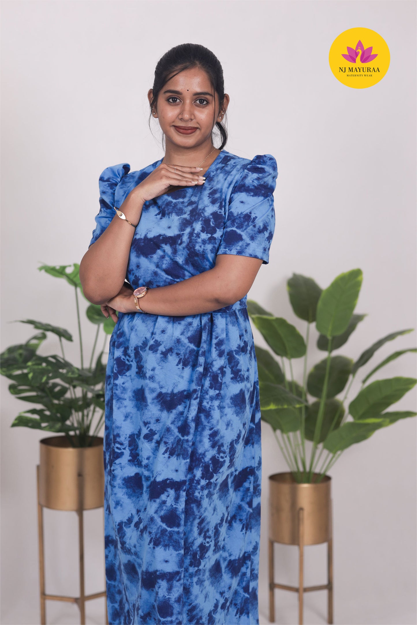 RATNESH 16 - ZIPLESS FEEDING MATERNITY WEAR PUFF SLEEVE