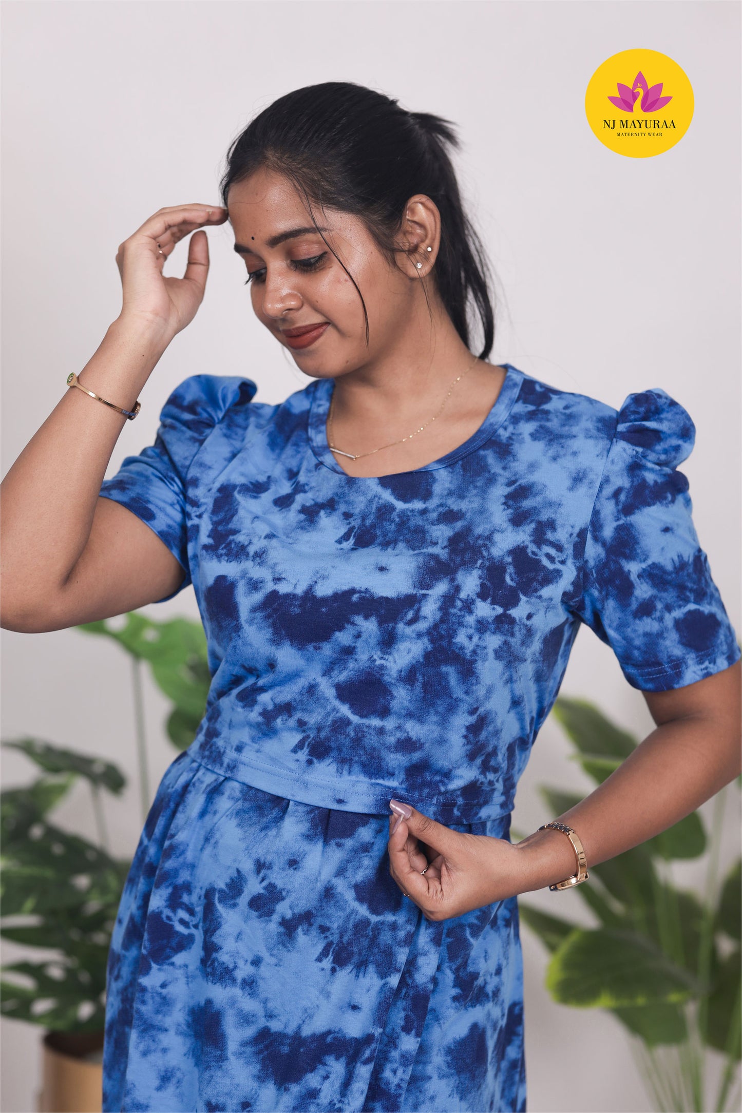 RATNESH 16 - ZIPLESS FEEDING MATERNITY WEAR PUFF SLEEVE
