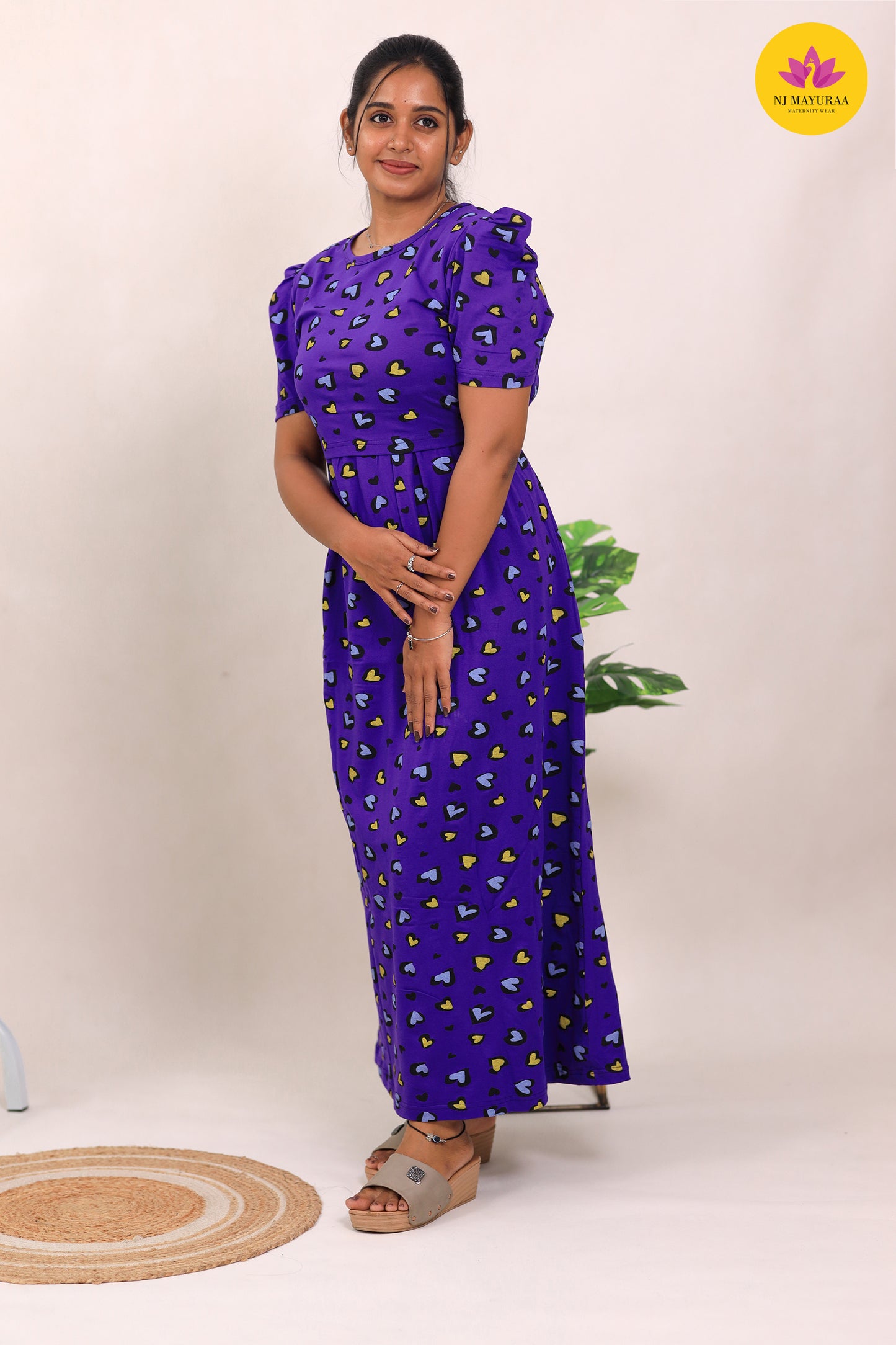 SURABHI 8 - ZIPLESS MATERNITY WEAR PUFF SLEEVE/ FULL LENGTHS