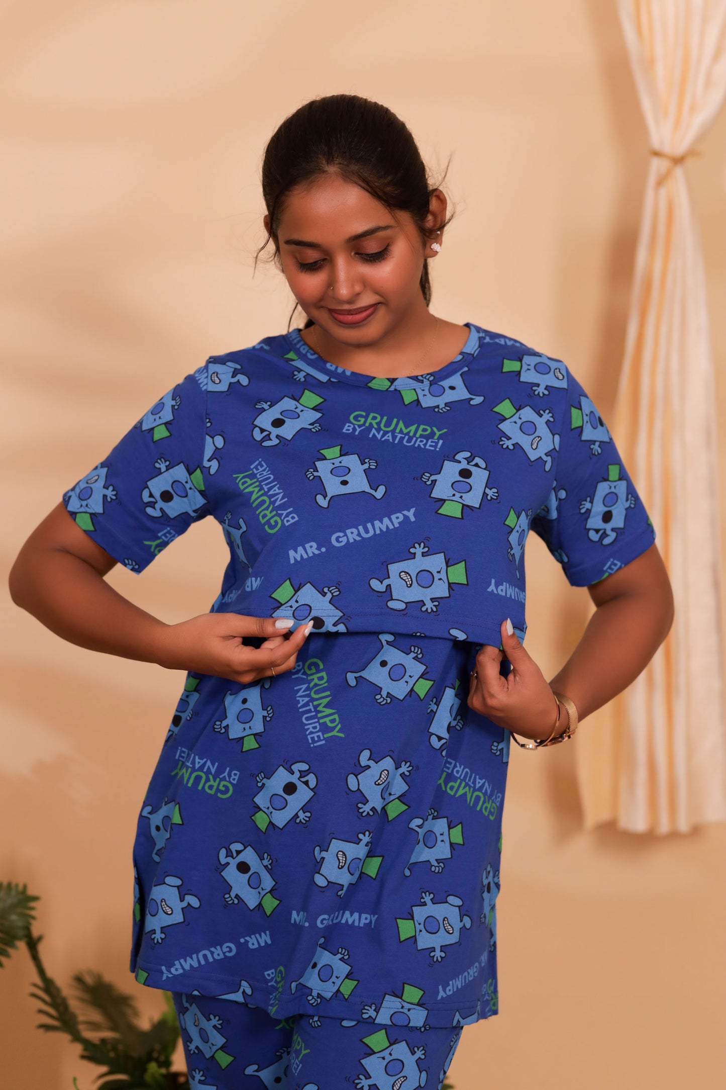 NIGHT GAME- ZIPLESS FEEDING PANT SET