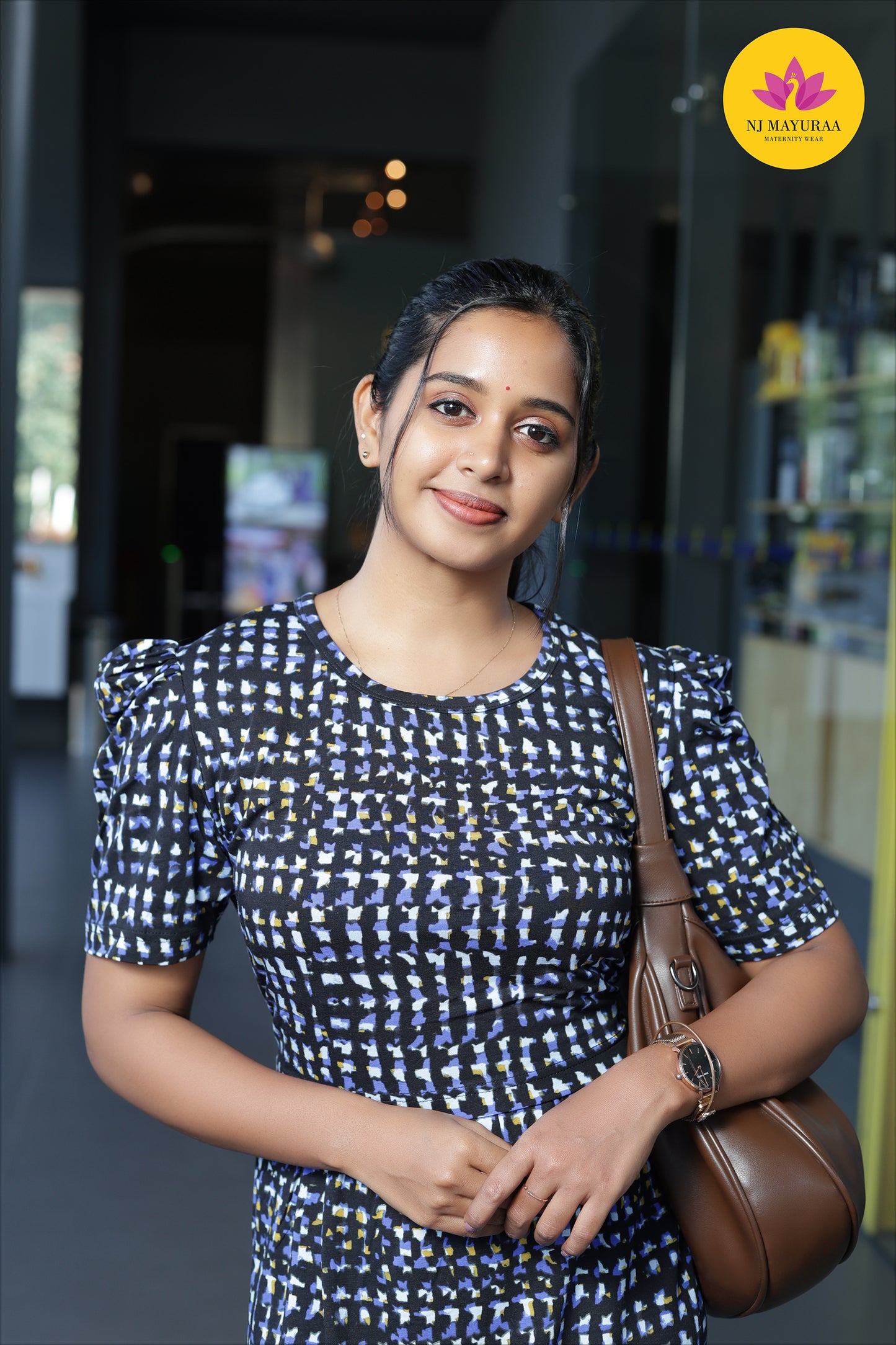 CUTE4 -ZIPLESS MATERNITY WEAR PUFF SLEEVE