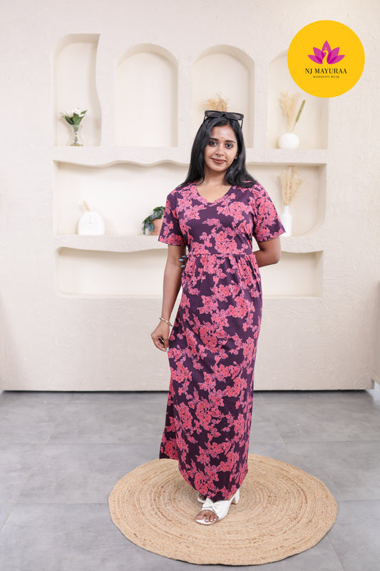 Sree_04-V-NECK NON FEEDING MATERNITY WEAR