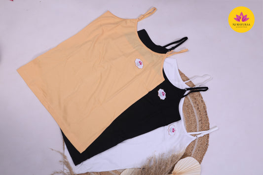 SURABHI 12 - Inner Slip For Kurtis & Kurtas | Adjustable Straps ( Pack Of 3 colour)