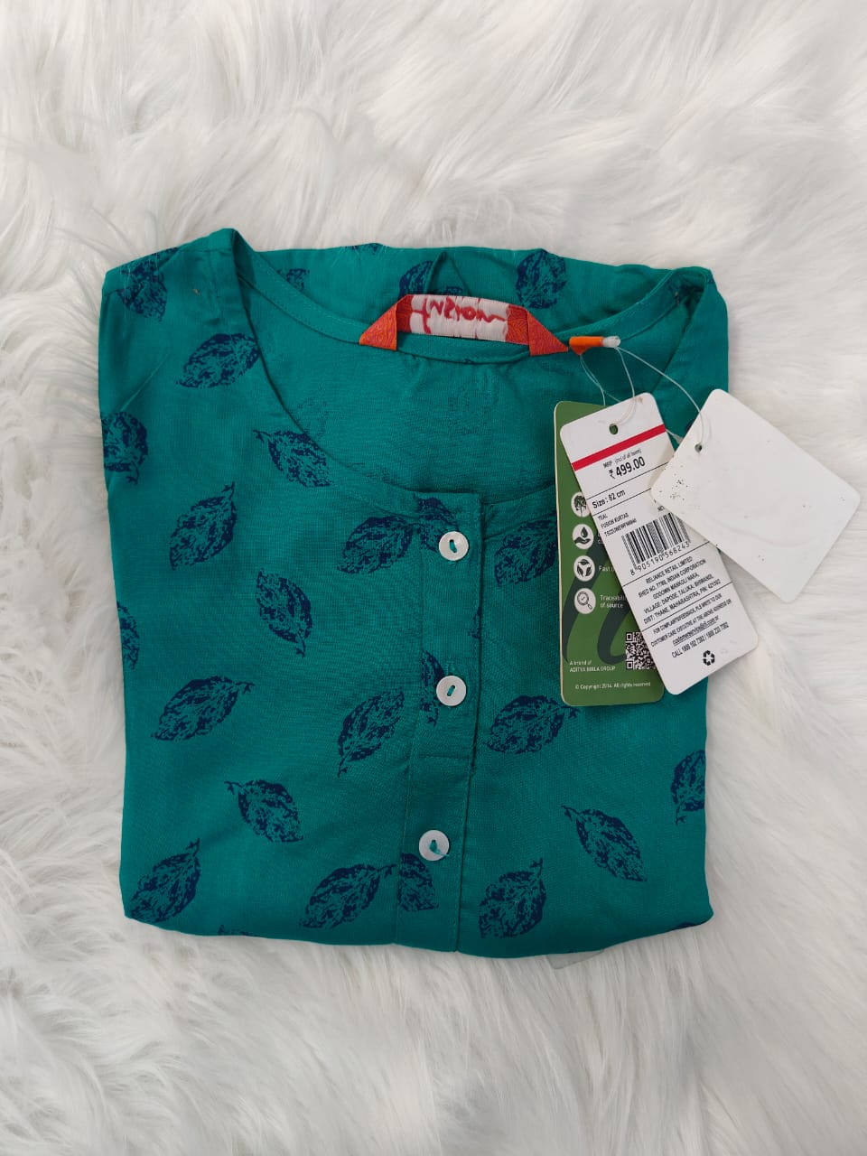 Dark Cyan Green-Avaasa kurtis Top