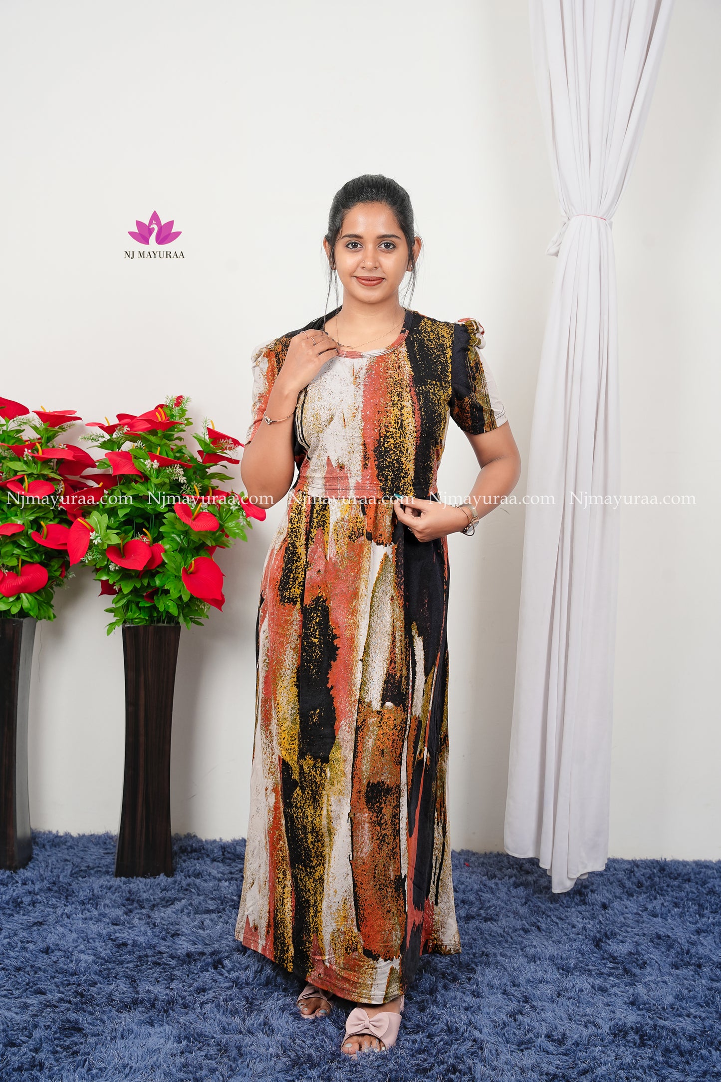 DAISY-ZIPLESS MATERNITY WEAR PUFF SLEEVE