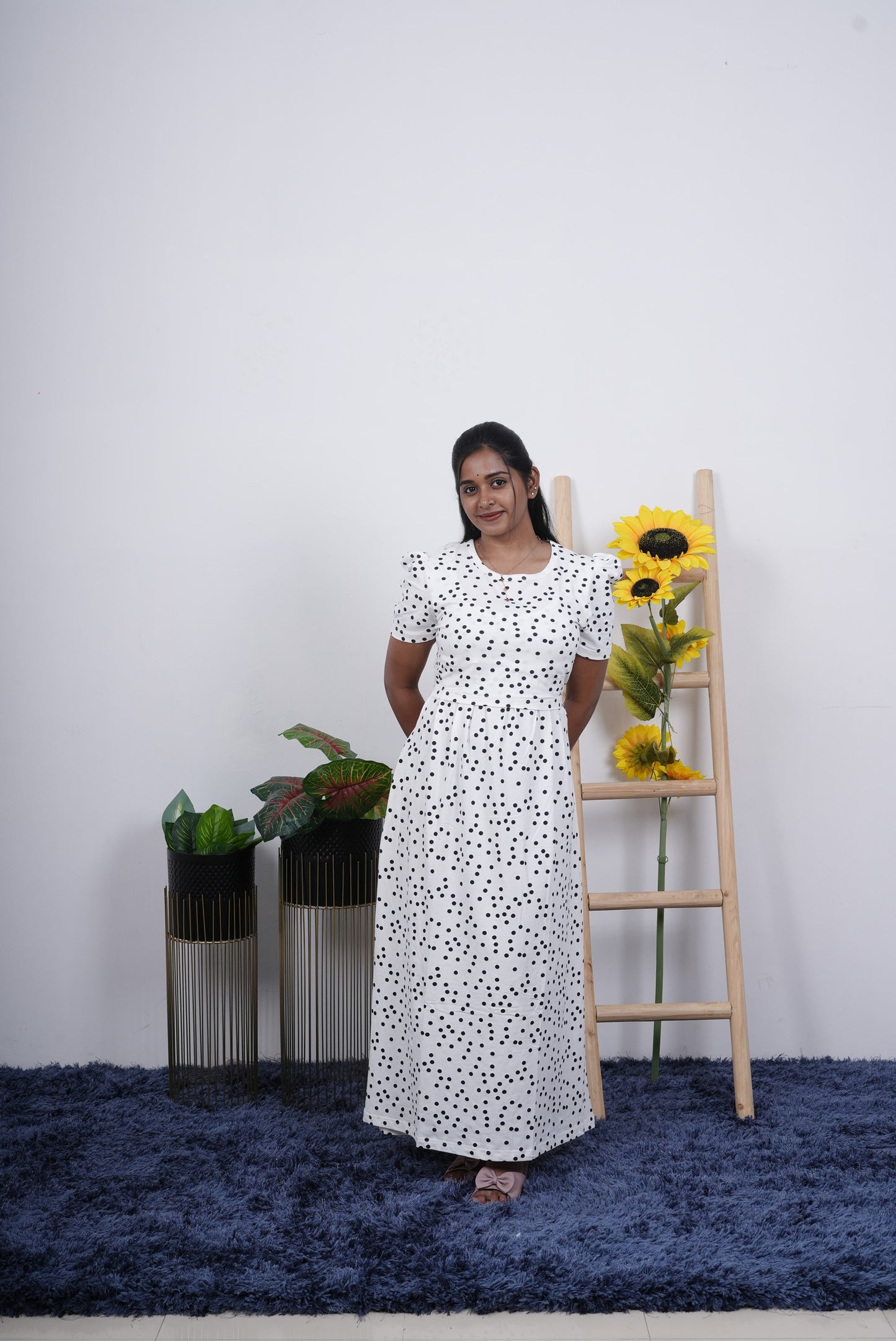 VIRANSH - ZIPLESS MATERNITY WEAR PUFF SLEEVE