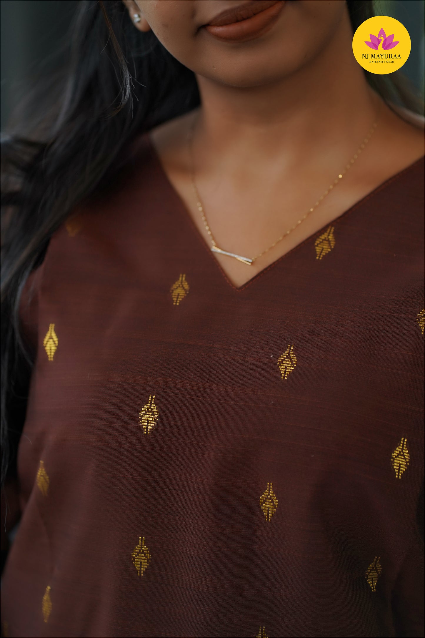 Jaya21-kurti 3pcs set ( top & pant without dupatta) Non feeding