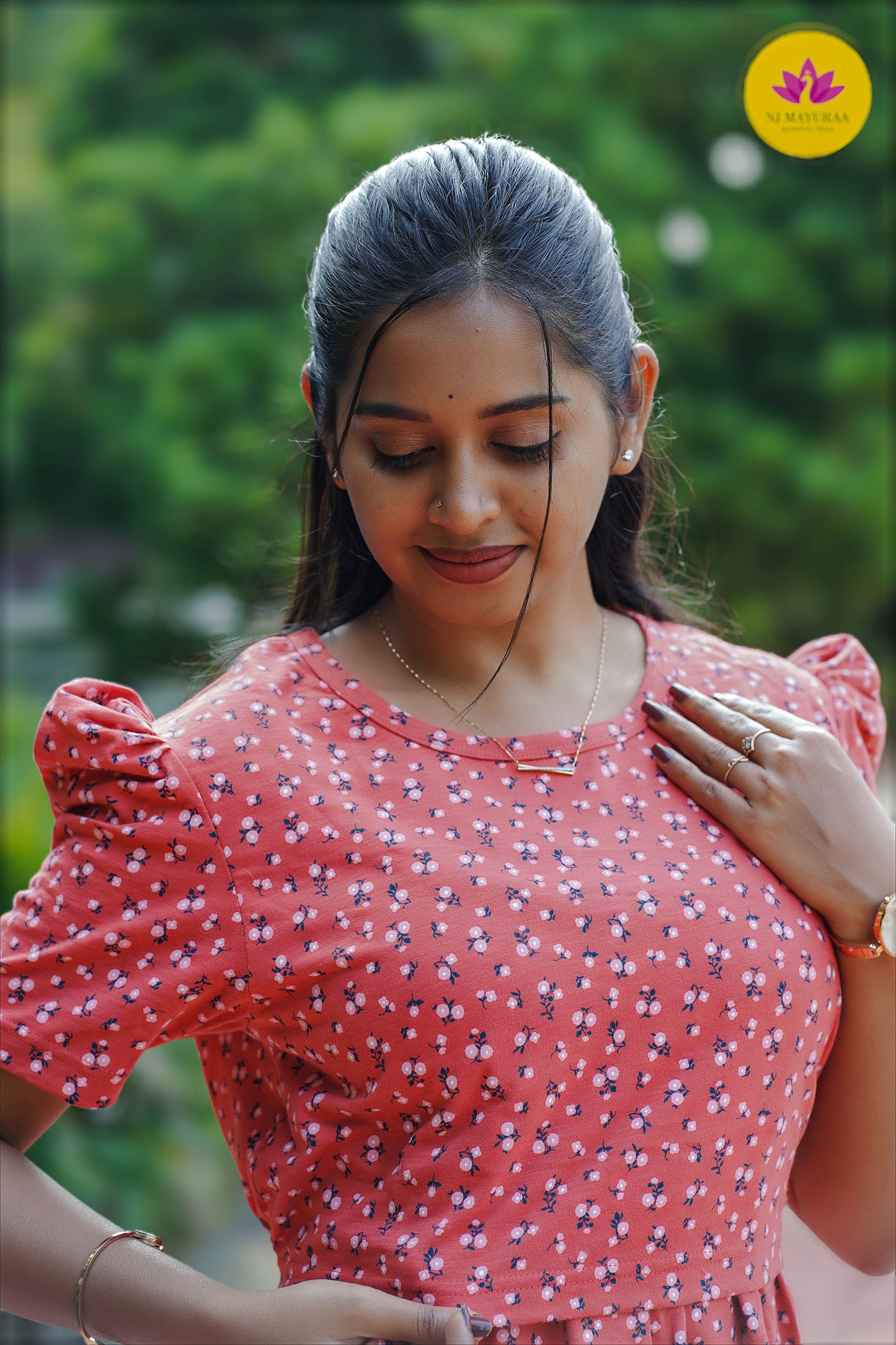 CUTE30-ZIPLESS MATERNITY WEAR PUFF SLEEVE