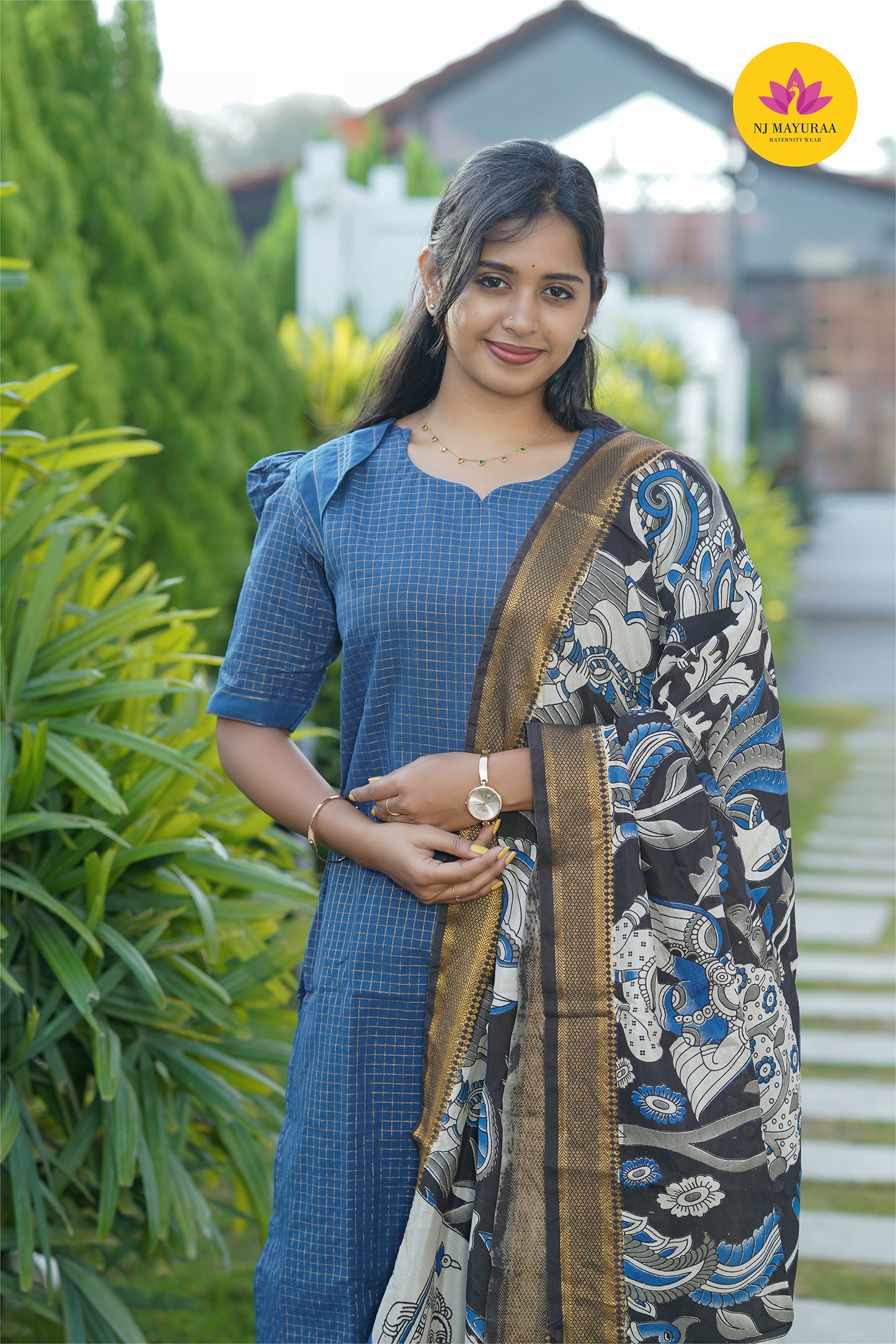 valli 6 - kurti set with dupatta with lining ( Non maternity)