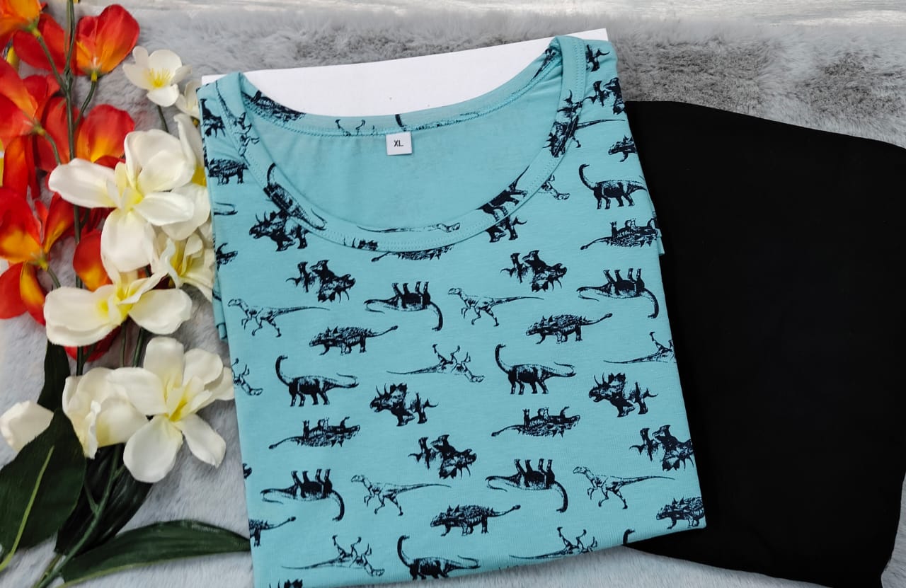 BlueBlack- ZIPLESS FEEDING PANT SET