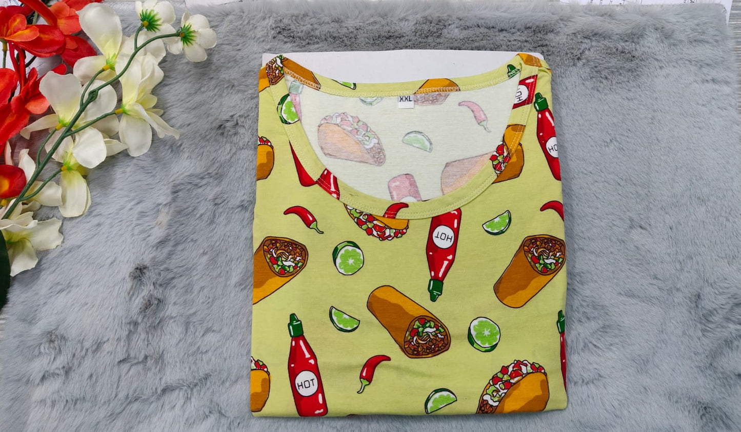 Feeding Tshirt - Olive yellow