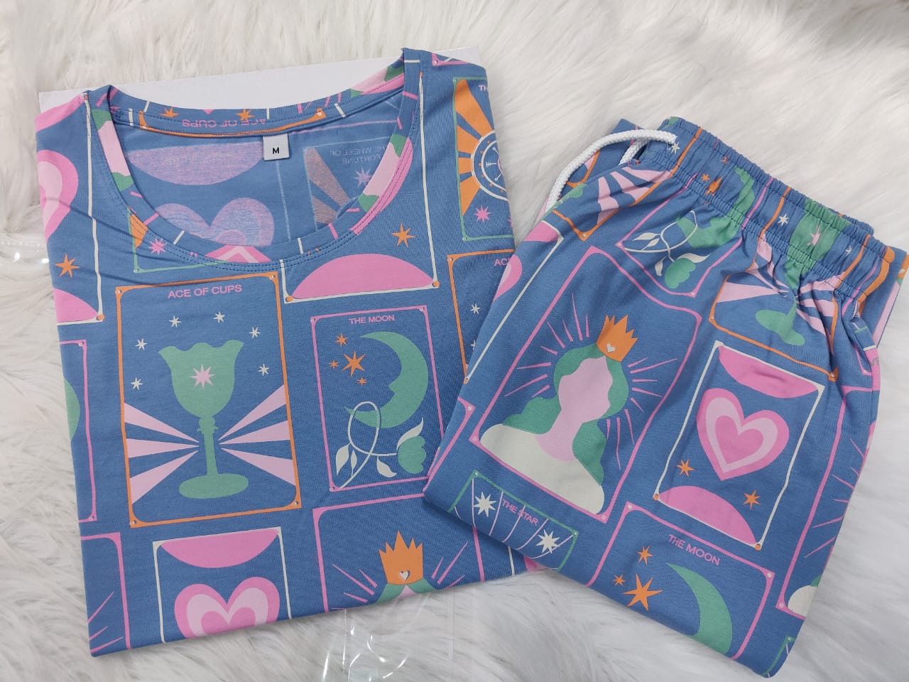 Sky Blue - Dreamy Heart Nightwear Pant Set