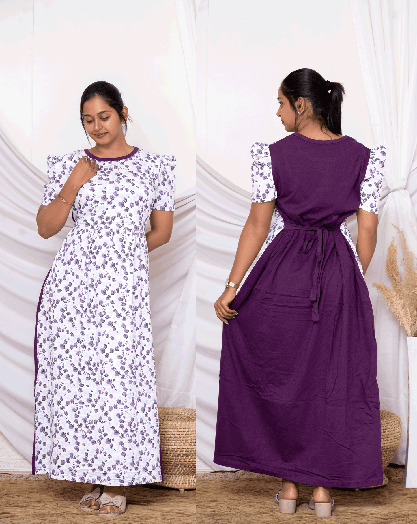 DUAL 3 - zipless feeding maternity wear DUAL COLOURS