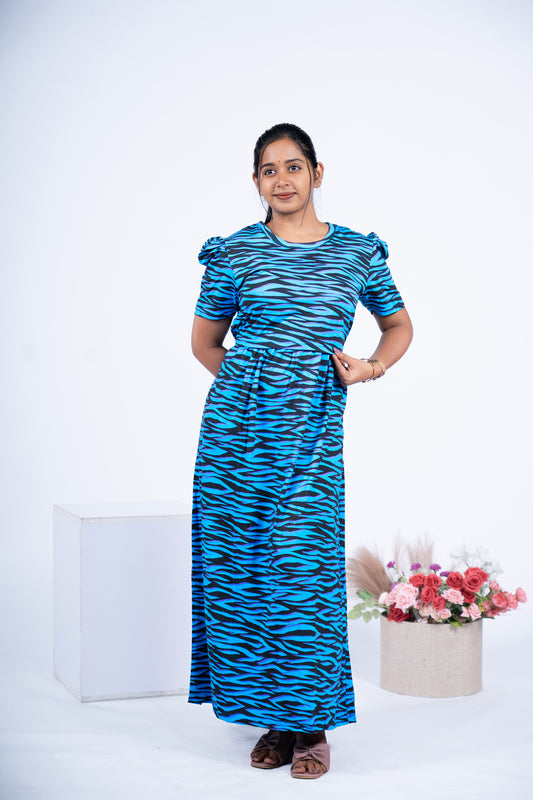 AGANDAN - ZIPLESS MATERNITY WEAR PUFF SLEEVE/ FULL LENGTH