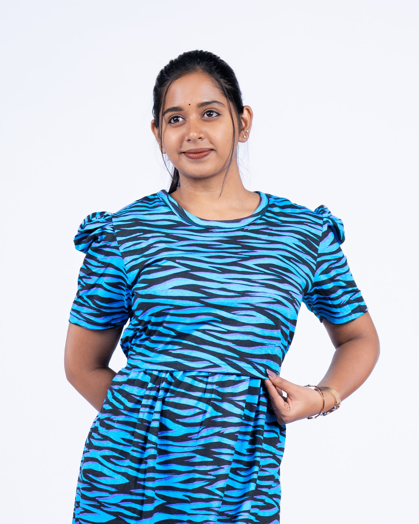 AGANDAN - ZIPLESS MATERNITY WEAR PUFF SLEEVE/ FULL LENGTH