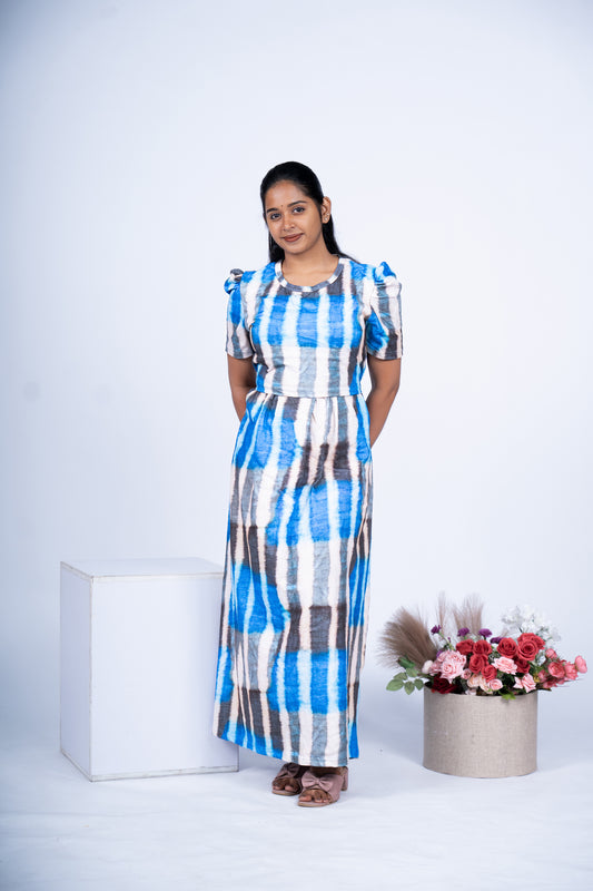 ALAVILI - ZIPLESS MATERNITY WEAR PUFF SLEEVE/ FULL LENGTH