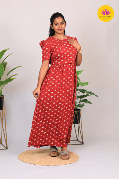 AMBAL 6 - ZIPLESS FEEDING MATERNITY WEAR ( Cotton)