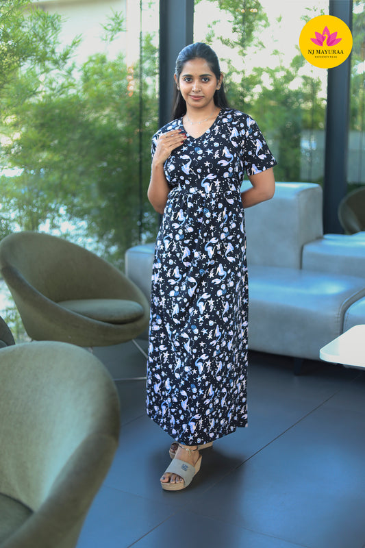 AMBAAL 1 - NON FEEDING MATERNITY WEAR FULL LENGTH 50 INCH