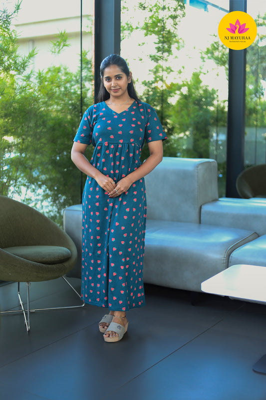 AMBAAL 2 - V-NECK NON FEEDING MATERNITY WEAR FULL LENGTH 50 INCH