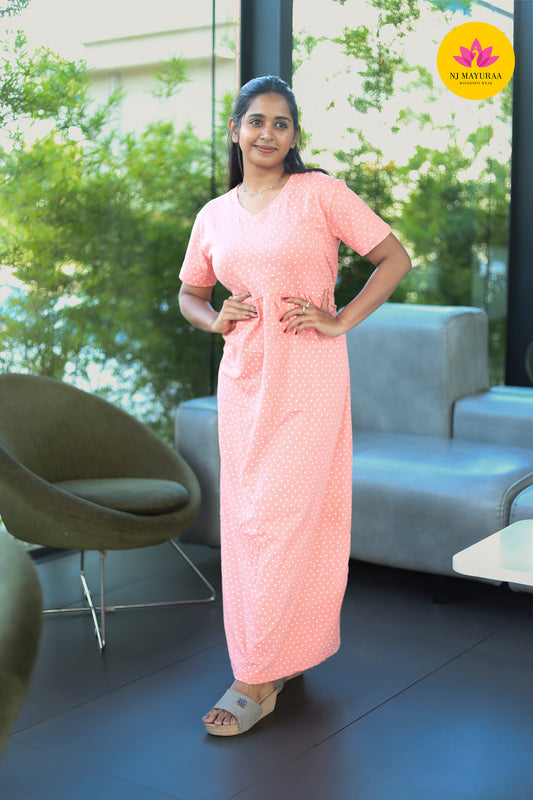 AMBAAL 3 - NON FEEDING [V-NECK]MATERNITY WEAR FULL LENGTH 50 INCH