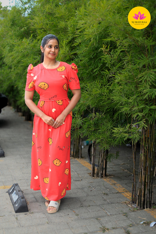 AMBAAL 12 - ZIPLESS FEEDING MATERNITY WEAR FULL LENGTH 50 INCH