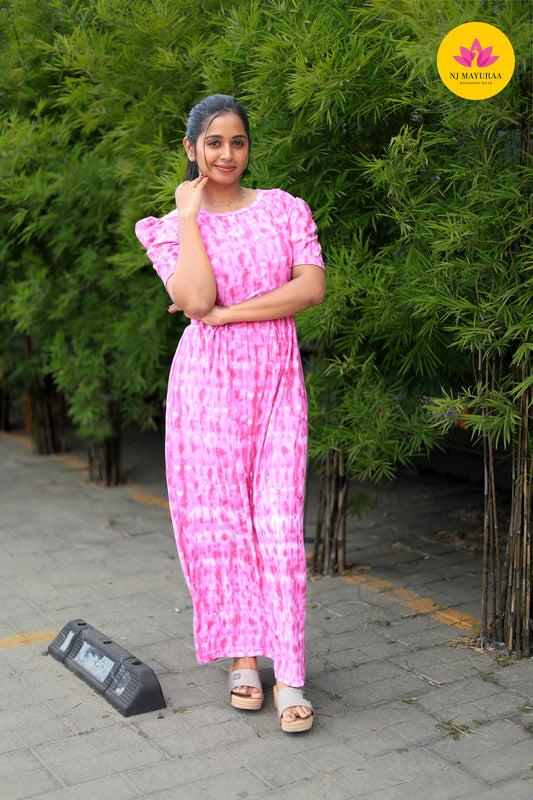 AMBAAL 14 - ZIPLESS FEEDING MATERNITY WEAR FULL LENGTH 50 INCH