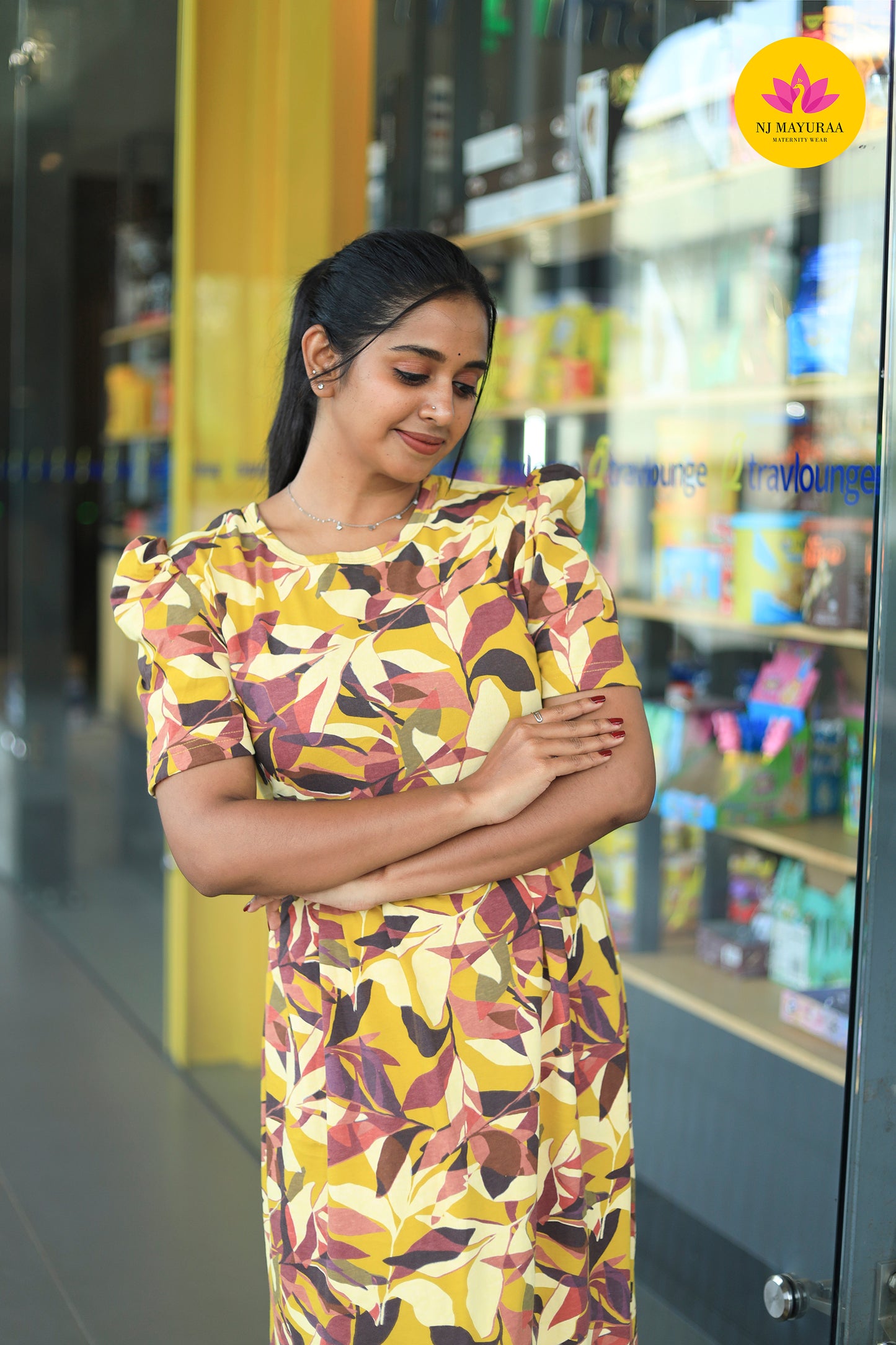 AMBAAL 18 - ZIPLESS FEEDING MATERNITY WEAR FULL LENGTH 50 INCH
