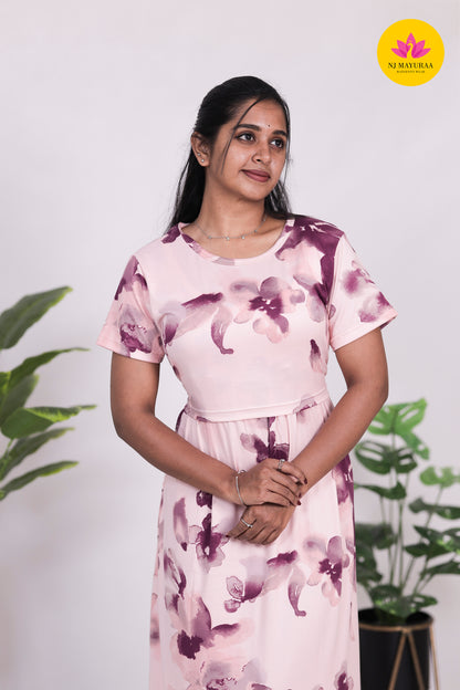 AMBAAL 21 - ZIPLESS FEEDING MATERNITY WEAR FULL LENGTH 50 INCH