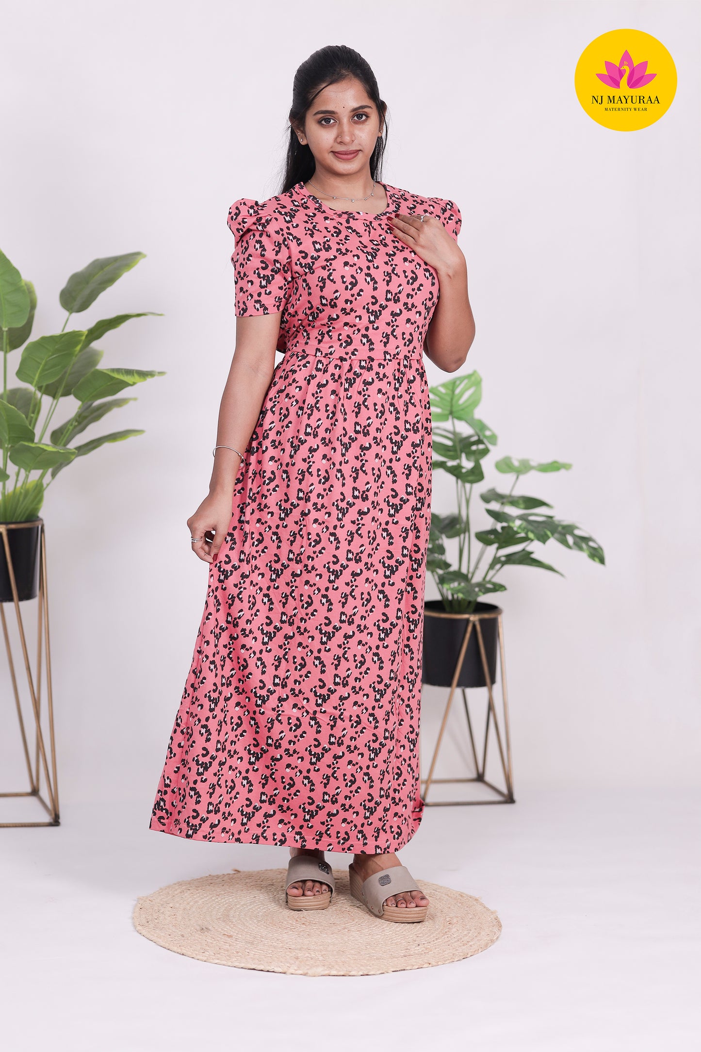 AMBAAL 22 - ZIPLESS FEEDING MATERNITY WEAR FULL LENGTH 50 INCH as