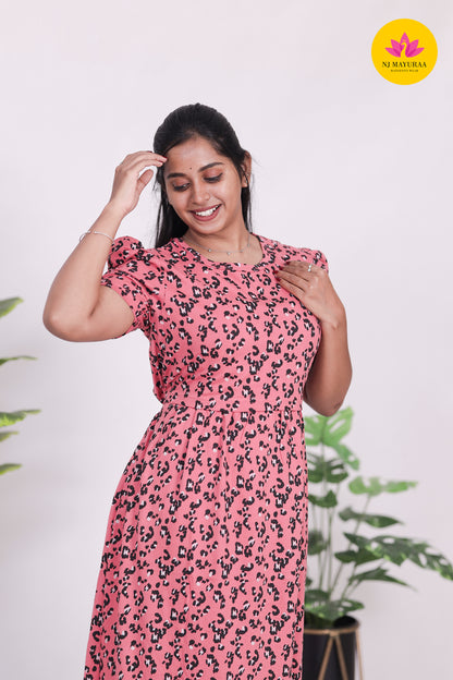 AMBAAL 22 - ZIPLESS FEEDING MATERNITY WEAR FULL LENGTH 50 INCH as
