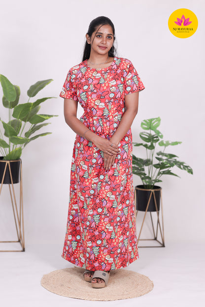 AMBAAL 27 - ZIPLESS FEEDING MATERNITY WEAR FULL LENGTH 50 INCH (NORMAL SLEEVE)