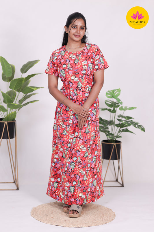 AMBAAL 27 - ZIPLESS FEEDING MATERNITY WEAR FULL LENGTH 50 INCH (NORMAL SLEEVE)